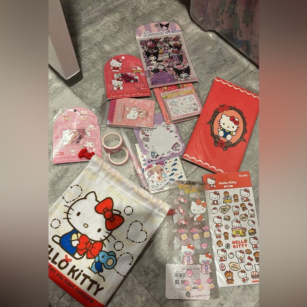 Hello kitty stationary suprise bag